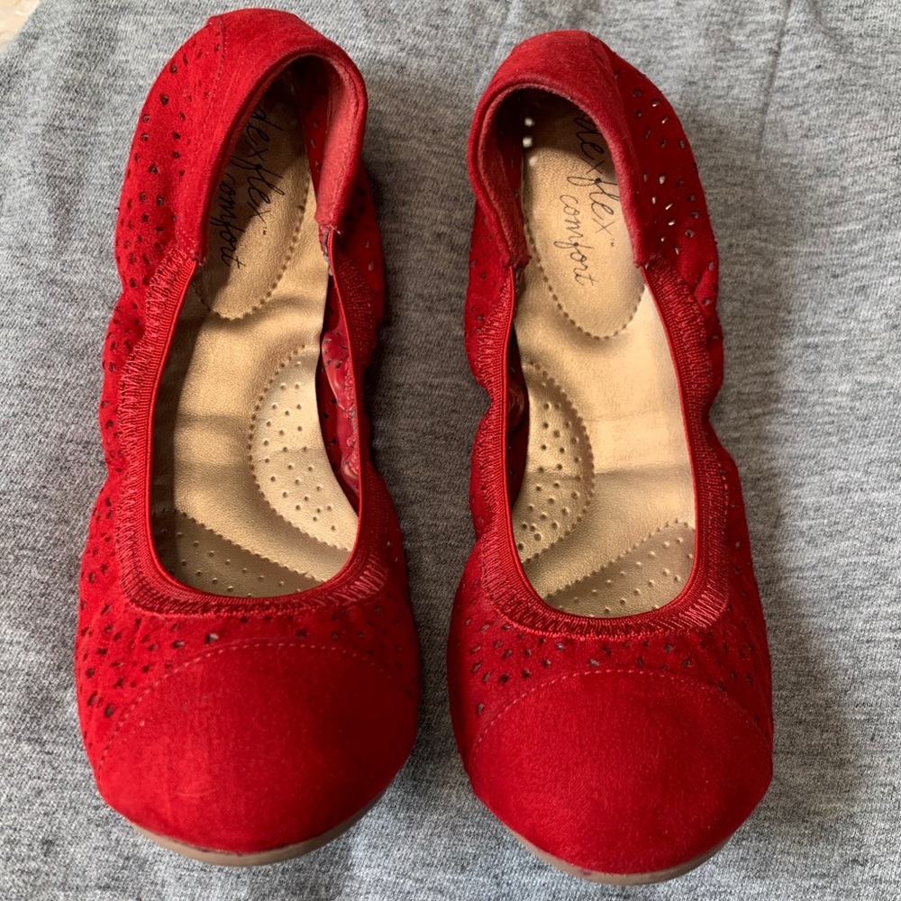 Red Valentine Flats